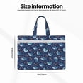 thumbnail image 3 of Easygdp Cartoon Sharks2 Canvas Document Bag File Bag Handle Business Briefcase Bag A4 File Organizer Organizer Handbag Briefcase, 3 of 8