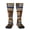 2 Black-2, variant on Police Style Flag Knee High Socks for Women Long Leg Warmers Socks