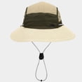 thumbnail image 5 of Sun Protection Hat , Mens Sun Hat , Straw Beach Hat Summer Sun Hat with Adjustable Tie Strap for Outdoor Casual Wear and Holiday Travel, 5 of 7