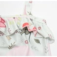 thumbnail image 3 of Baby Toddler Girls Lovely Flower Patterned Ruffled-Tier One-Piece Swimsuit (Flower, 2-3 Years), 3 of 4