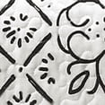 thumbnail image 7 of Lush Decor Monique Geometric Print Pattern Cotton Lightweight Reversible Quilt, Full/Queen, Charcoal, 3-pc set includes: 1 Quilt, 2 Pillow Shams, 7 of 7