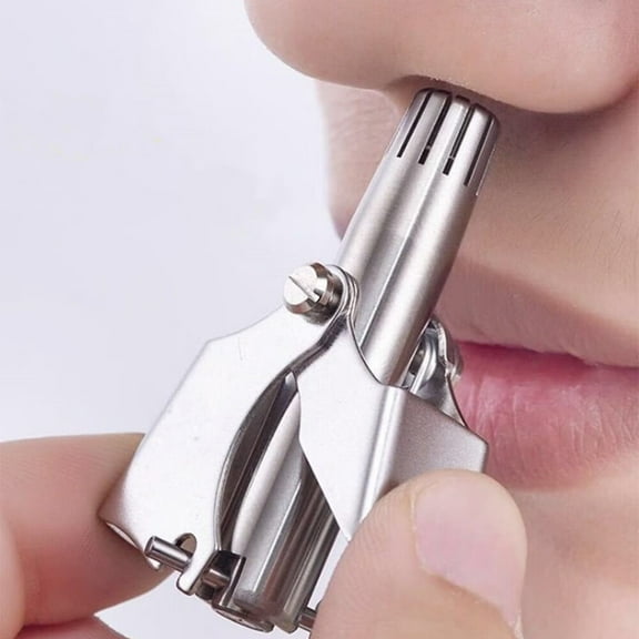 1 PCS Stainless Steel Nose Hair Trimmer Man Manual Nose Hair Trimmer Nose Hair Scissors Shaving Nose Hair Knife