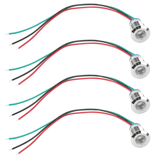 Mini Rond Conduit, Fiable Double Couleur Conduit Étanche Ferme pour CNC Machines-Outils pour les Commutateurs de Contrôle d'Accès pour la Modification de l'Ordinateur pour la Modification de Voiture Rouge et Vert