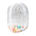 thumbnail image 1 of MERIGLARE Clear Figure Display Bag Display Case for Figures, Tiny Doll Pouch, Waterproof Zipper Closure Small Doll Storage Bag for Doll White Keychain Ball, 1 of 9