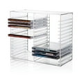 thumbnail image 1 of Support Empilable en Plastique Transparent pour CD - Contient 30 Boîtiers CD Standard, 1 of 2