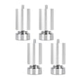 thumbnail image 2 of 4 Pieces M10 Thread Bed Frame Legs Alloy Sofa Legs for Cabinets Sofas Beds Argent 12cm, 2 of 7