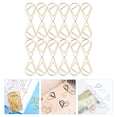 thumbnail image 2 of MIANGASTORE 100pcs Metal Paper Clips Creative Teardrop Paper Clips Office School Paper Clips, 2 of 5