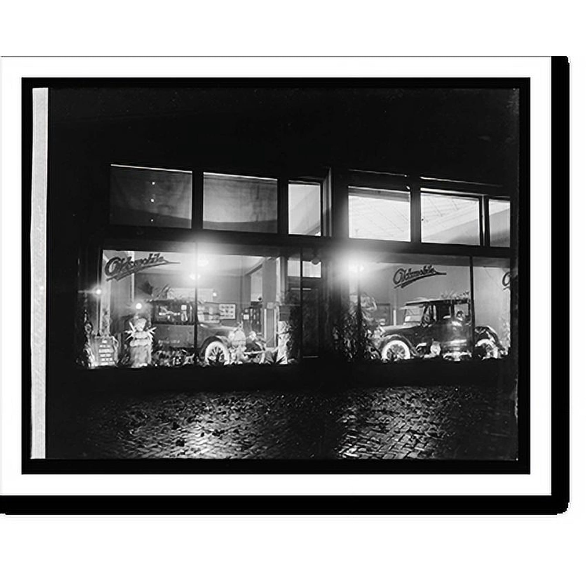 Historic Print, Oldsmobile Sales Co. window, 16" x 20"