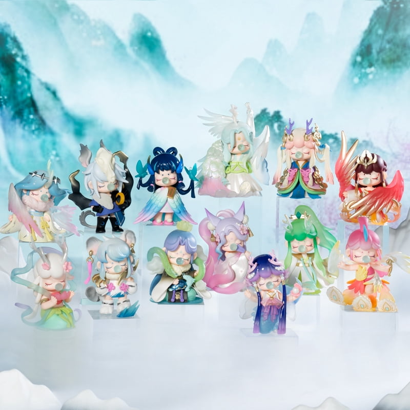 ROBOTIME Nanci Oriental Auspiciousness Blind Box Toys,Collectible Dolls Surprise Toys,Action Figures Mystery Blind Box,Xmas Gifts for Grils Boys(Whole Set 12PCS)