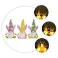 thumbnail image 2 of Glowing Easter Doll Ornament for Decor 3Pcs Colorful Gnome Plush Doll, 2 of 4