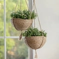 thumbnail image 3 of Indoor Hanging Planter Flower Pot Basket Macrame Storage Jute Rope Woven Plant Pot, 3 of 6