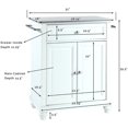 thumbnail image 4 of Crosley Furniture Cambridge Wood Top Portable Kitchen Island in White, 4 of 6