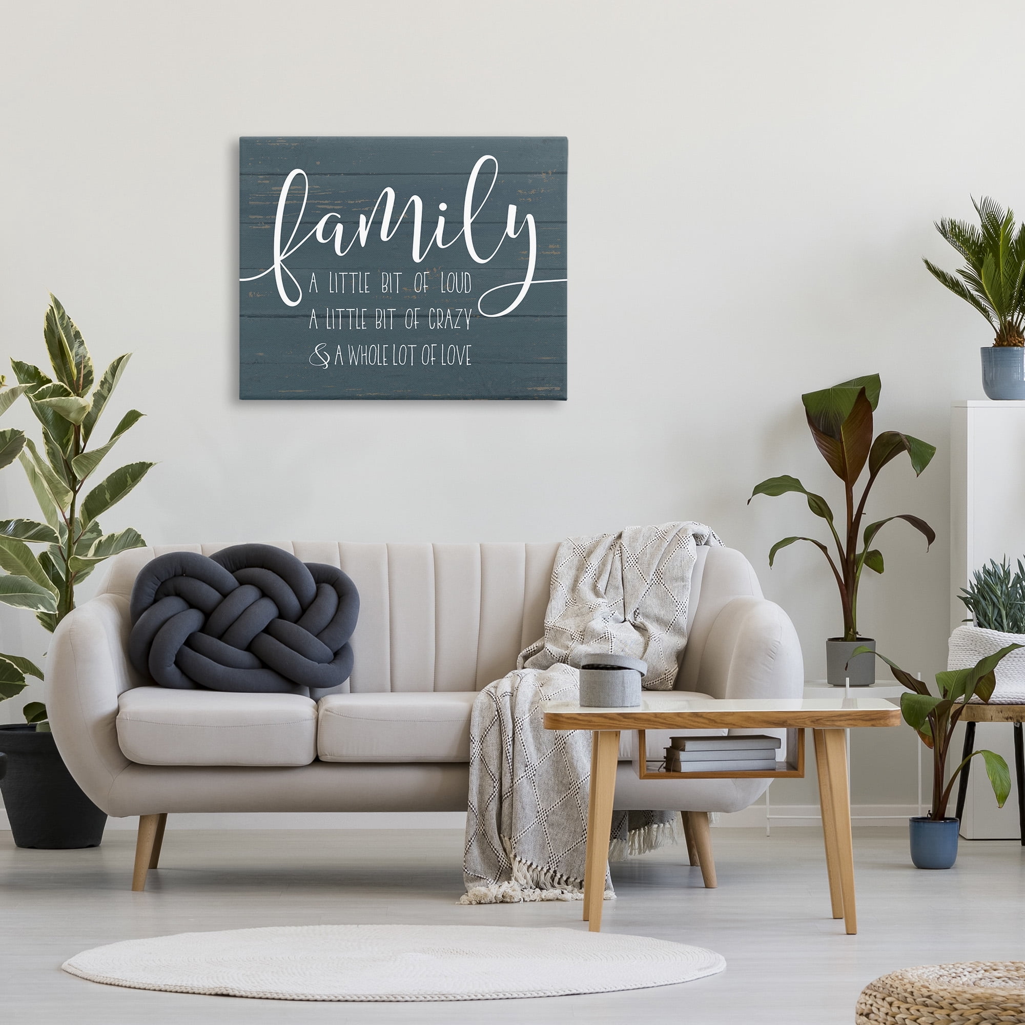 Stupell Industries Family Loud Crazy Love Canvas Art, 30 x 1.5 x 40