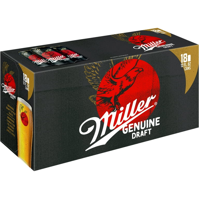 Miller Genuine Draft 30缶入り Miller Genuine Draft American Lager Beer, 18 Pack, 12 fl oz
