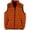 Spiced Orange, variant on Mens Puffer Vest - Quilted Insulated Zip Up Winter Vest for Men with Zip Pockets