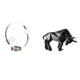 thumbnail image 1 of Portabotellas de vino,Soporte para botellas de vino,soporte para botellas de vino,estante de hierro,Decoración de gabinete de vino tinto de regalo de barra de cocina,Estatua del toro,Estatua, 1 of 8