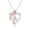 B, variant on Birthday Gift Initial Heart Necklace Heart Letter Necklace Personalized Monogram Necklace 1 Pc Chain Jewelry Gift for Men Women