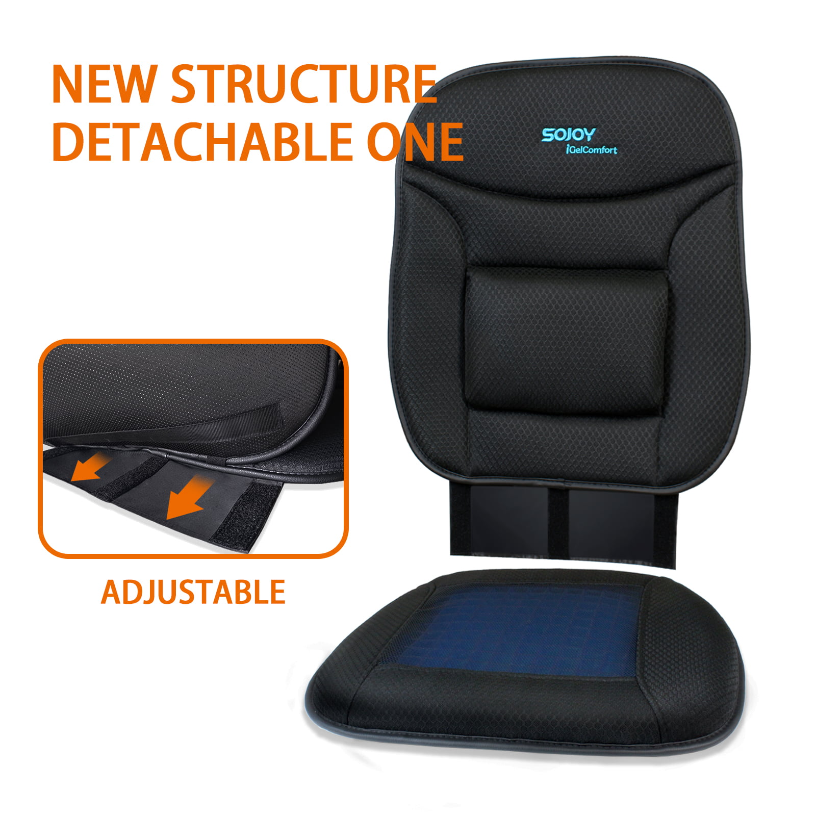 JayCreer Car Seat Cushion Pad and Lumbar Support For Short People to  Broaden Driving Vision and Home
