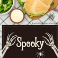 thumbnail image 3 of JOOCAR Spooky Skeleton Hands and Spider Halloween Linen Table Mats Set of 4 for Home Kitchen Table Decor 12x18 inch, 3 of 5
