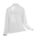 thumbnail image 5 of Qulqfy White Jackets Women Lightweight Sun Protection UPF 50+ Zip Up Nylon Jackets Womens Athletic Tops 3XL, 5 of 5