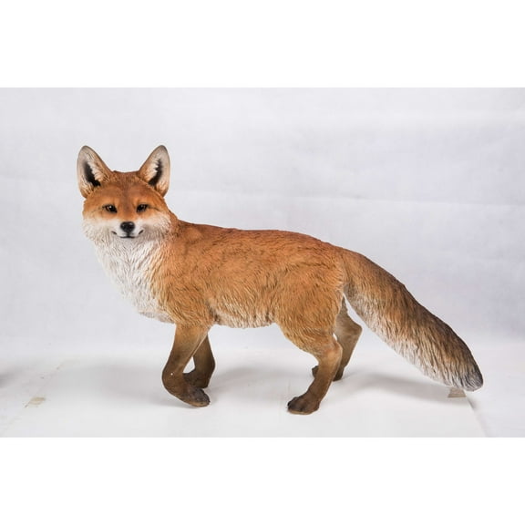 Hi-Line Gifts Walking Fox Outdoor Garden Statue - 30.75"
