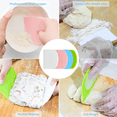 thumbnail image 4 of Raspador de plástico para masa, raspador de cuenco de calidad alimentaria, cortador de masa Flexible, multiusos, 2 uds., 4 of 5