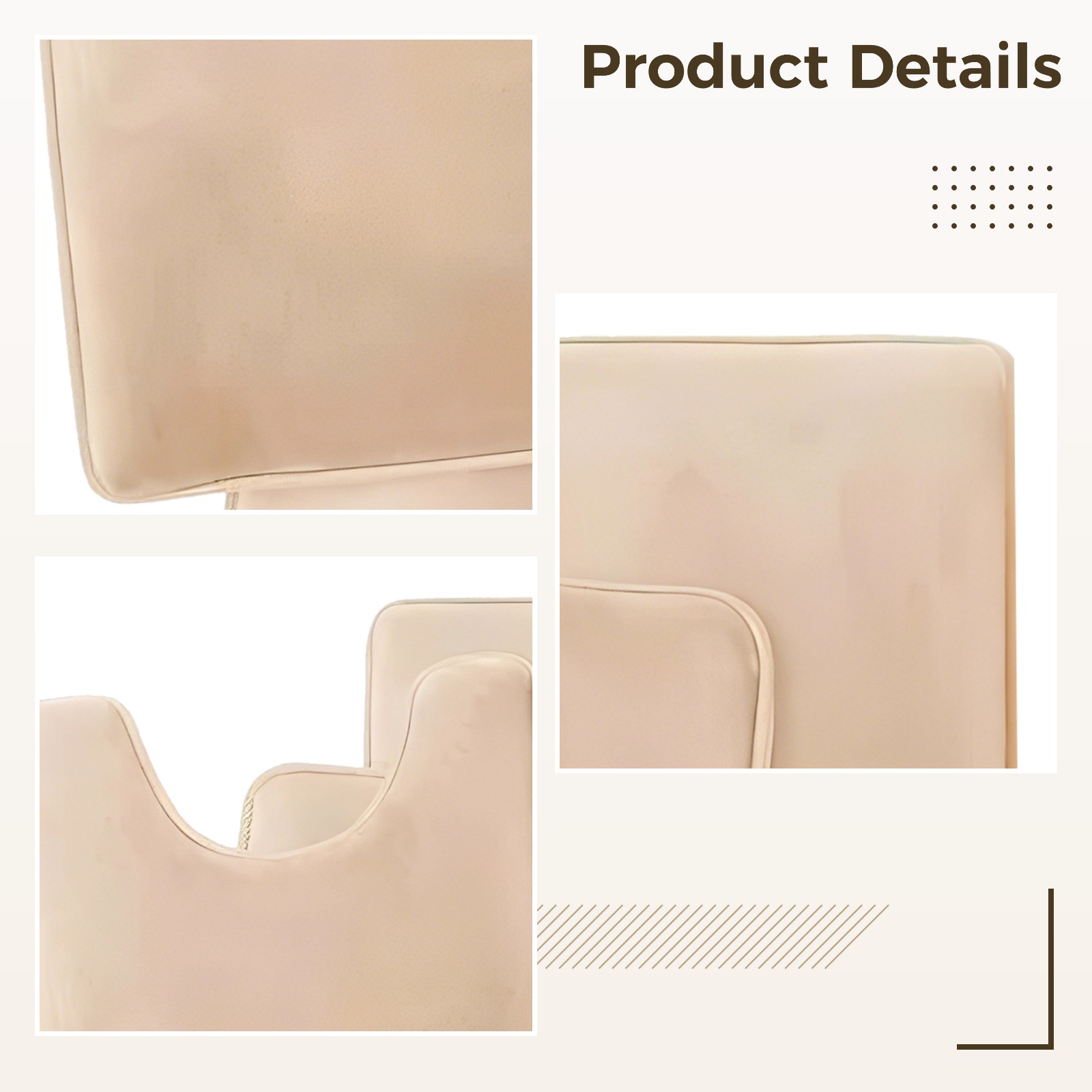 3 Pcs Light Brown Bathroom Rugs Set – Plush Absorbent Bath Mat with U-Shaped Contour Rug, Non-Slip Backing, Memory Foam Comfort, 31.5" x 19.7" + 2 Smaller Mats