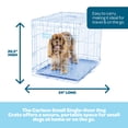 thumbnail image 2 of Carlson Pet Products Compact Deluxe Metal Dog Crate with Pan, Blue, Small, 24"L, 2 of 11