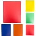 thumbnail image 3 of Two-Pocket Folder, Letter Size, 5 Pack, Colored File Folders, Filing Folders, File Folder A4 Plastic Folder with Metal Staple Tongue, Sturdy Plastic File Folder for School and Office, 3 of 8