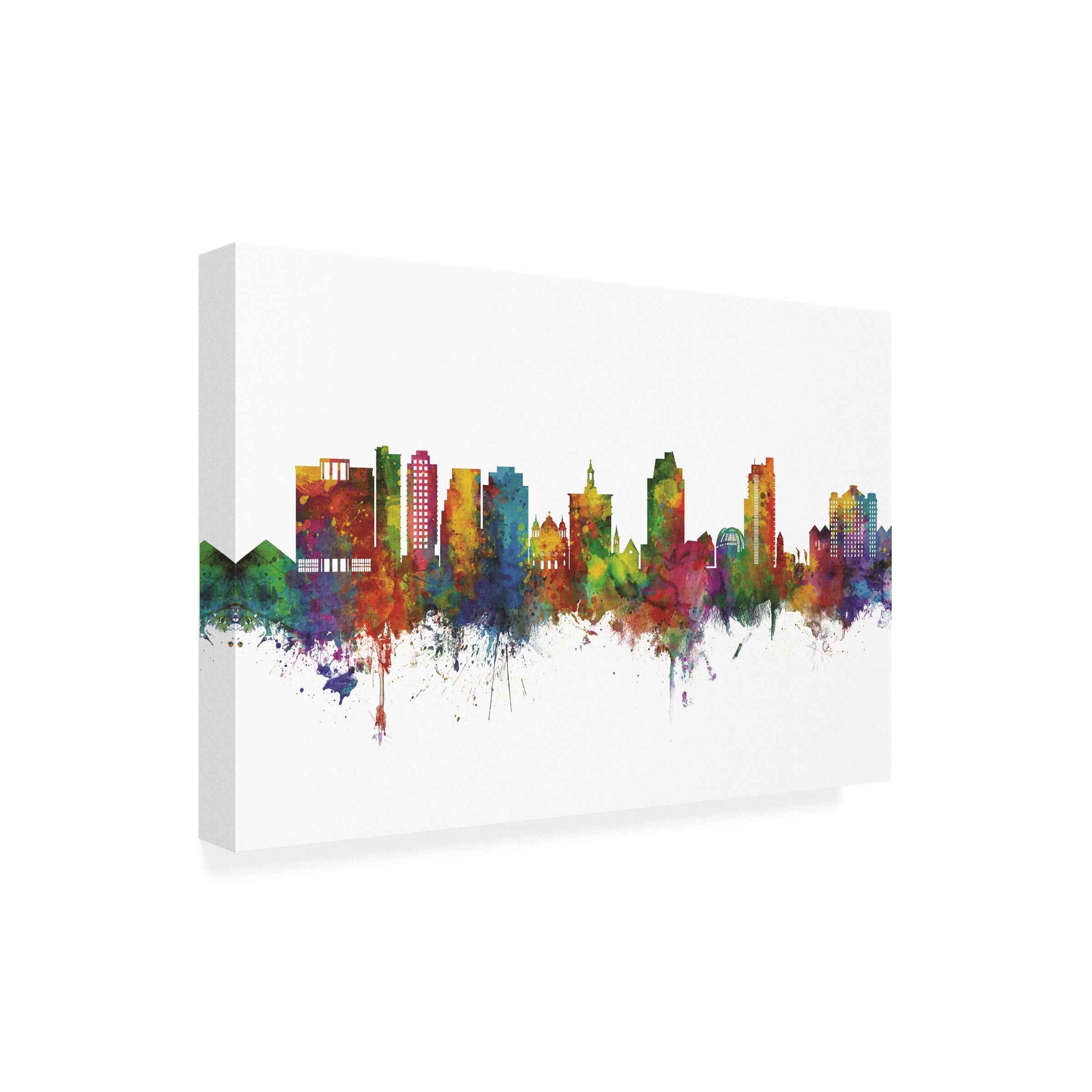 Michael Tompsett 'San Jose California Skyline' Canvas Art