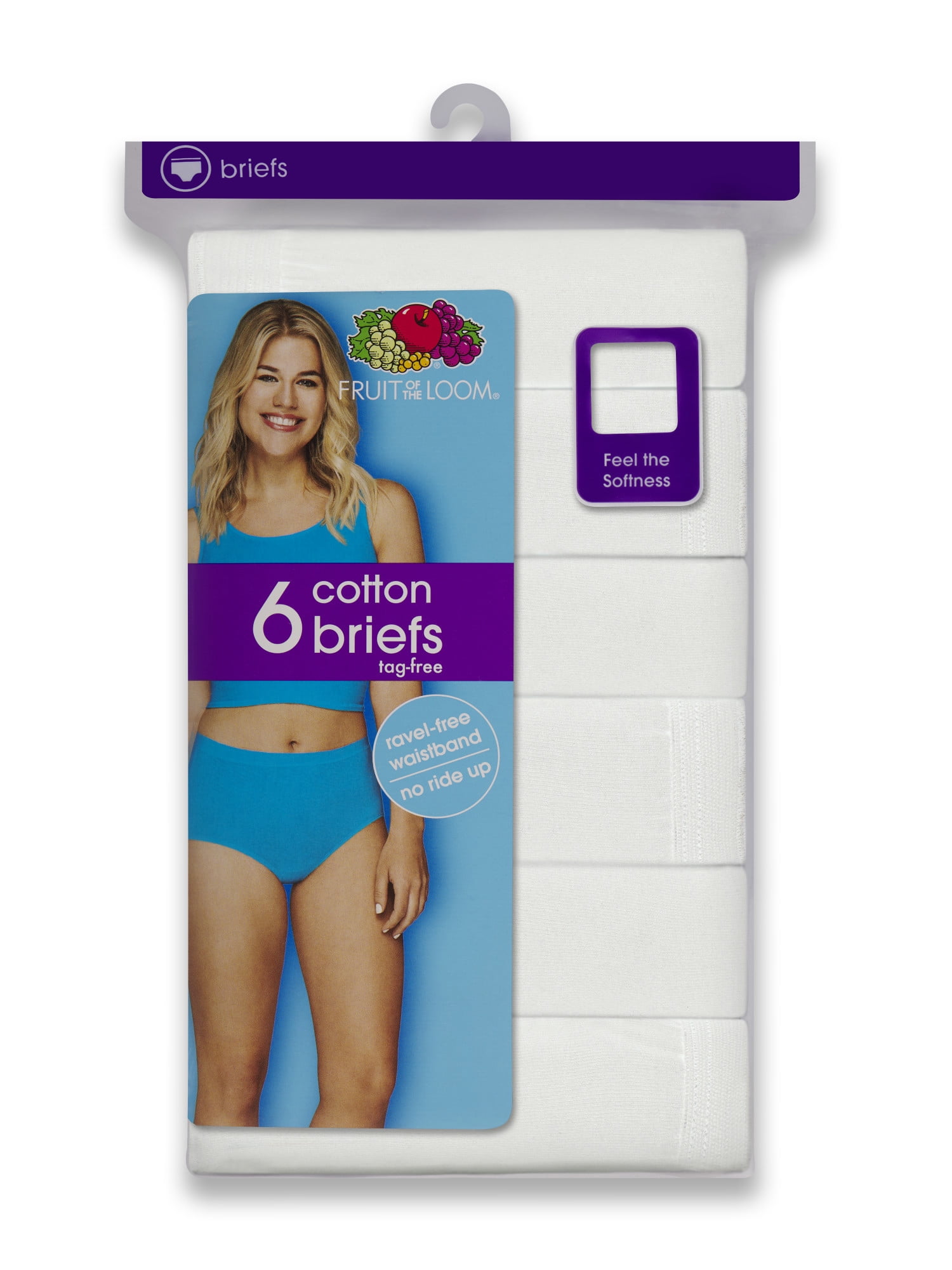 Women's Assorted Cotton Brief Underwear, 6-Pack