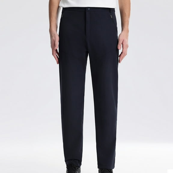 HOMADLES Mens Summer Pants Sweatpants Jogging Elastic Waist Quick Dry Stretch Lightweight Breathable Drawstring, Sweatpants Navy