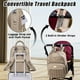 thumbnail image 4 of Mochila para pañales Tealari, elegante, impermeable, de viaje, color caqui, 4 of 7