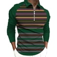thumbnail image 1 of Tops para hombre Camisas Blusas Elegante Casual Camisas de manga larga Camisa con cuello Impreso Cremallera Cuello vuelto Odeerbi ODB-5, 1 of 5