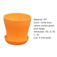 thumbnail image 7 of Cheers US 5Pcs Plastic Plant Flower Seedlings Nursery Pot/Pots Planter Colorful Flower Plant Container Seed Starting Pots with Pallet and Drainage Holes, 7 of 7