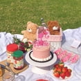 thumbnail image 2 of SYKYCTCY 1 paquete de adornos para tartas de princesas con purpurina rosa para niña, para baby shower, despedida de soltera, compromiso, boda, niña, tema de princesa, suministros de, 2 of 5