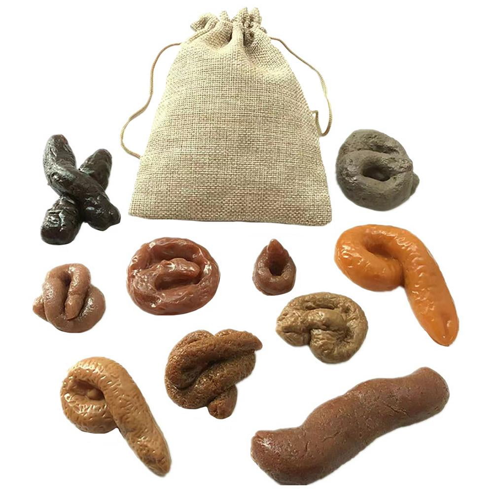 Buy MEGAWHEELS Fake Poop-Realistic Prank Poop Toys with Drawstring Bags ...