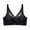 Black, variant on Women Solid Color Push Up Wireless Seamless Bra Mesh Cross Brassiere Underwear,Black,36/80AB
