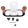 thumbnail image 2 of Router Plunge Base, Adjustable Head Depth Textured Black Coating Trimming Machine Router Plunge Base Flexible with Wood Handle for Engraving, 2 of 7