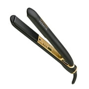 GAMMA  Donna  Keratin Gold Flat Iron Hair Styling Tool Black/Gold