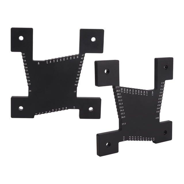 Uadme Medidor De Altura, Herramienta De Medición De Profundidad De Corte De Escala Métrica Duradera De Aleación De Aluminio De 2 Piezas para Hoja De Sierra