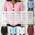 thumbnail image 3 of LEKWK Ruffle Long Sleeve Shirts for Women V Neck Button Front Linen Tops Pleated Loose Dressy Casual Tunic Tops Fall Daily Office Travel Outfits, 3 of 6