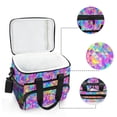 thumbnail image 6 of FORMRS Insulated Cooler Bag 24 Cans Capacity Soft Leakproof Lunch Box with Side Pockets, Vibrant Geometric Pattern, 6 of 7