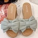 thumbnail image 1 of Mujeres Bowknot Beach Summer Pantuflas Plataforma Slope Heels Plus Size Shose Wmkox8yii  hj789, 1 of 7