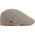 thumbnail image 3 of CoCopeaunts Beret Hat Male Female Autumn Winter Hat Adjust Flat Ivy Cap Striped Artist Painter Beret Hat Newsboy Cap, 3 of 7