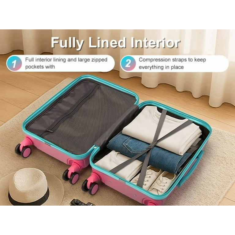 Zimtown Hardshell 20” Luggage Gradient Color Suitcase with Spinner