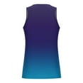 thumbnail image 3 of ZCFZJW Men's Ombre Workout Tank Tops Casual Tie Dye Gradient Print Summer Sleeveless Gym Shirts Bodybuilding Fitness Muscle Tee Shirts Multicolor#12 XL, 3 of 4