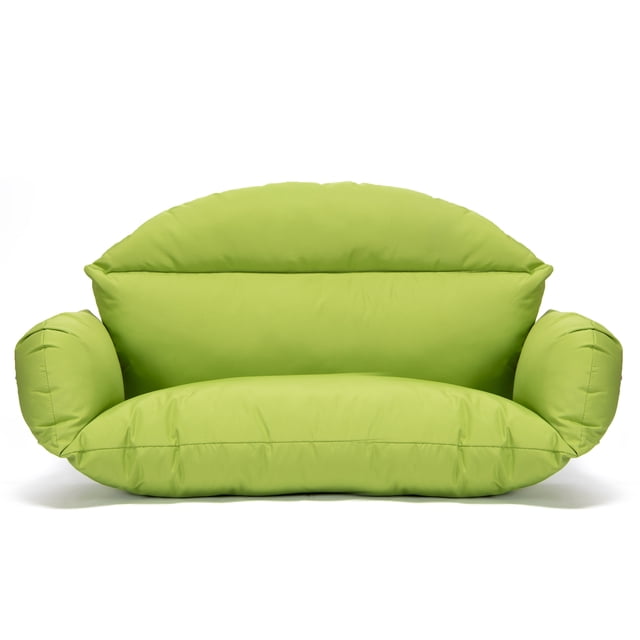 LeisureMod Coussin pour Chaise Oeuf Suspendue d'Extérieur pour 2 Personnes, Toutes Saisons, Lime