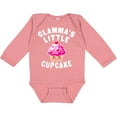 thumbnail image 3 of Inktastic Glammas Little Cupcake Girls Long Sleeve Baby Bodysuit, 3 of 5