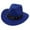 Blue, variant on Celivon Western Cowboy Hat Jazz Bowler Hat With Decoration Ethnic Style Hat